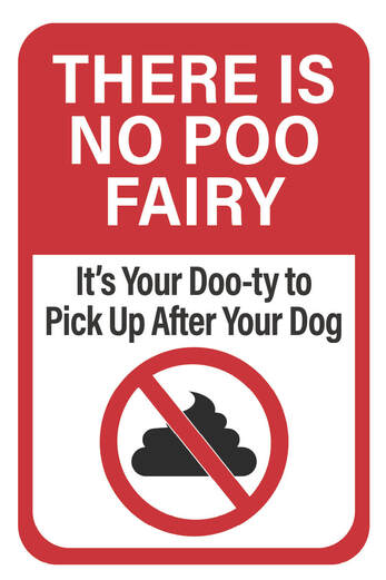 The is no POOP Fairy at Westgrove Dog Park.